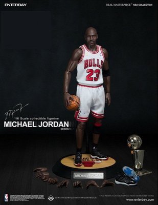 [貓市多] 全新 Enterbay 1/6 NBA 白衣 籃球大帝 23 喬登 Michael Jordan