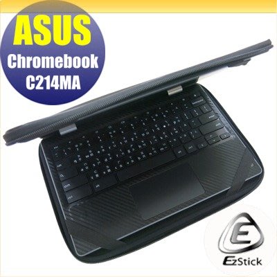 【Ezstick】ASUS Chromebook C214 C214MA 三合一超值防震包組 筆電包 組 (12W-S)