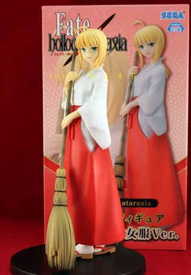 東京都-SEGA日本景品-Fate/hollow ataraxia PM 人形 賽巴 巫女服 高約19公分 日版 現貨