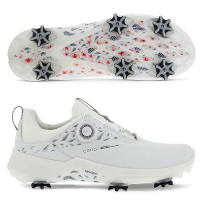 (易達高爾夫)全新原廠ecco BIOM G5 BOA 白色 女仕 有釘 高爾夫球鞋