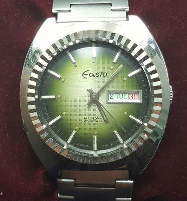 OQ精品腕錶☆瑞士原装EASTO牌 ETA機械式自動上鍊機芯 水晶鏡面 庫存錶全新品☆38MM