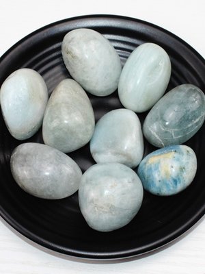 天然水晶碎石 天然海藍寶原石大顆粒水晶碎石礦石寶石擺件魚缸花盆裝飾