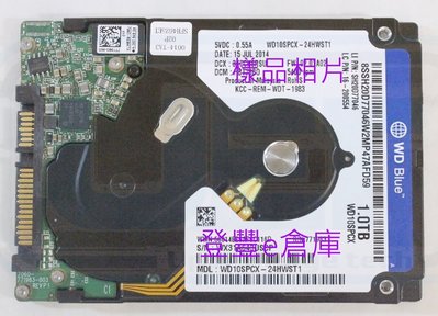 【登豐e倉庫】 YF433 WD10SPCX-24HWST1 1TB SATA3 筆電硬碟
