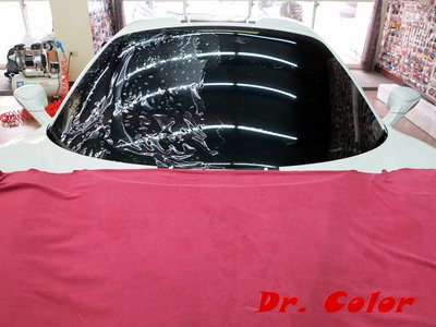 Dr. Color 玩色專業汽車包膜 Ferrari 488 Pista Spider ClearPlex_前擋防爆膜