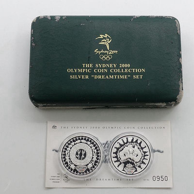 澳大利亞.2000年悉尼奧運會銀幣.1盎司*2枚.悉尼奧運會銀幣 銀幣 錢幣紀念幣【悠然居】213