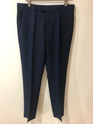 全新GUCCI藍色西裝褲（賣場全品項三件9折五件85折）