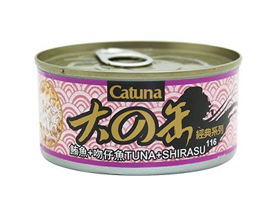 SNOW的家【訂購】Catuna大的罐系列 貓罐 鮪魚+吻仔魚 170g 紅肉+白肉 (80270063