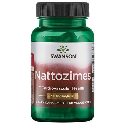 【天然小舖】Swanson 新款 Nattozimes 專利三倍強力納豆激酶 6750FU 納豆 60 顆素食膠囊