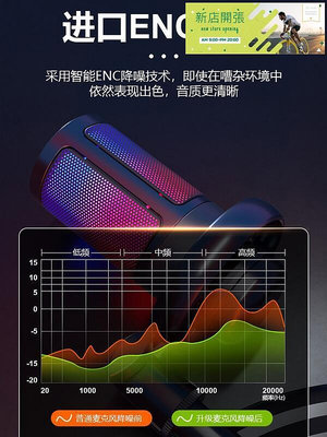 【現貨】ME65錄音專用電容麥克風手機電腦網課電競直播RGB炫彩USB外接話筒