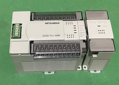 三菱 MITSUBISHI PLC FX2N-16MR-ES/UL+ AX0N-8ER-ES模組 (#4260