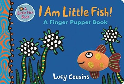 ＊小貝比的家＊I AM LITTLE FISH /FINGER PUPPET BOOK /指偶書/硬頁