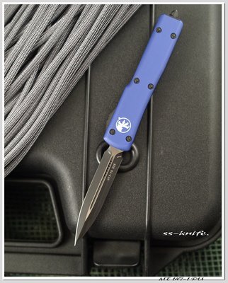 Microtech UTX70 D/E新款紫柄黑色平刃戰術刀(204P鋼) 型號:MT 147-1 PU有現貨【不二價】