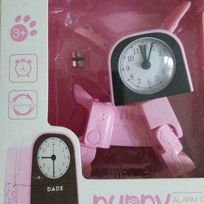 puppy alarm clock transformable 小萌犬變形鬧鐘
