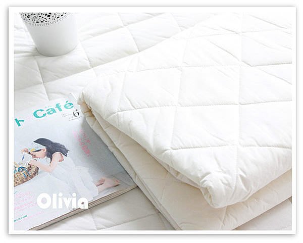 【OLIVIA】一般型標準雙人5X6.2尺床包式保潔墊/吸溼排汗超細纖維材質/標準雙人尺寸/現品