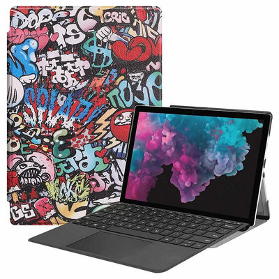 商務時尚保護殼微軟適用於Surface Pro 4 5 6 7 皮套Pro4 Pro5 Pro6 pro7 保護套支架