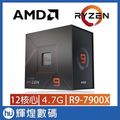 AMD Ryzen 9-7900X 4.7GHz 12核心 中央處理器 CPU