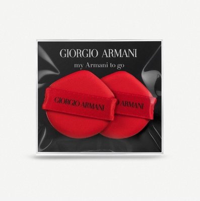 *NEW*《英國代購》 Giorgio Armani 訂製絲光精華氣墊粉餅 替換用專門粉撲（兩入）