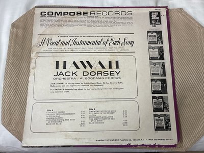 【李歐的音樂】美版COMPOSE Jack Dorsey Orchesta Al Goodman Chorus黑膠唱片