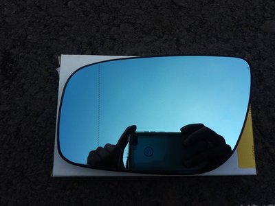 WR汽車零件~BENZ W211 07-09 後視鏡片(藍)