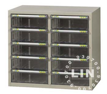 【品特優家具倉儲】R861-01資料櫃效率櫃A4雙排10抽桌上型資料櫃