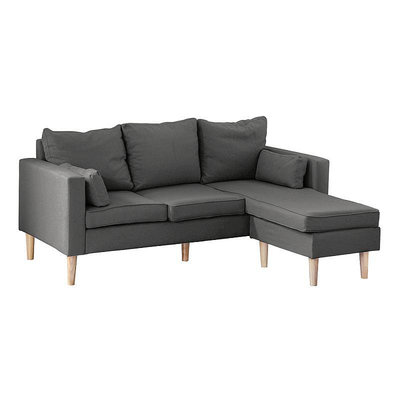 RICHOME L型沙發 (長坐墊可以左右互換)-4色 布沙發 沙發床 沙發 L型沙發