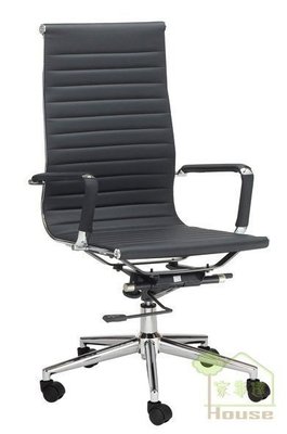 [家事達] 台灣OA-321-6 皮面大型辦公椅 特價 電腦椅