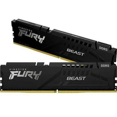 金士頓 FURY Beast KF560C36BBEK2-64 DDR5-6000 64G(32GX2) 超頻記憶體