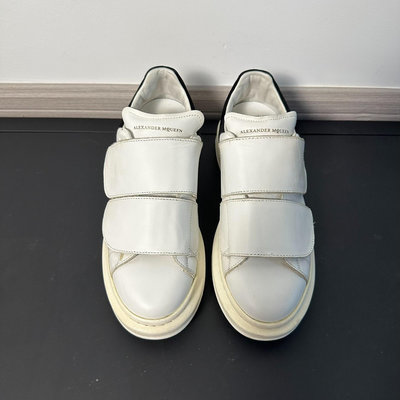 Alexander McQueen 麥昆魔術貼板鞋白色 37