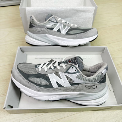 iShoes正品 New Balance 990 男鞋 元祖灰 美製 V6 慢跑鞋 M990GL6 D 2E 4E