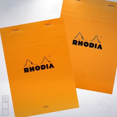 法國 RHODIA Head-Stapled Notepad A5 上掀式筆記本: 橘色/Orange