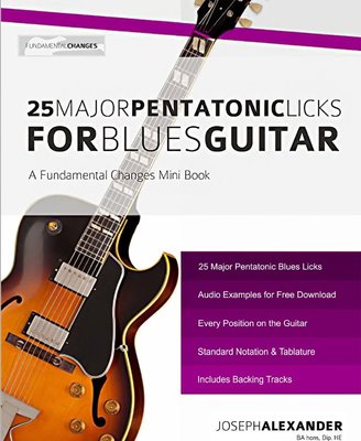 《電子書》25 Major Pentatonic Scale Licks for Blues Guitar 藍調吉他