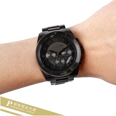 雅格時尚精品代購Michael Kors MK8482 男錶 MK 不鏽鋼三眼計時手錶 流行腕錶  美國正品