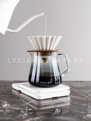 FELLOW Mighty咖啡分享壺 手沖咖啡單層高硼硅玻璃壺濾杯下壺家用~特價
