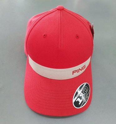 (易達高爾夫)全新原廠PING KP CAP 紅/白色 高爾夫球帽