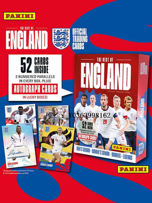 足球卡片帕尼尼PANINI英格蘭隊盒足球球星卡帶編親簽卡收藏冊卡套禮物英超收藏卡