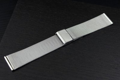 出清超值20mm不鏽鋼編織mesh米蘭錶帶,可替代卡紋克來簡約錶頭....板扣