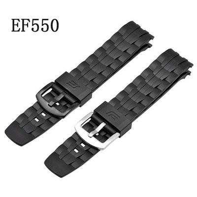 適用於 Casio Edifice 系列錶帶 EF-550 EF-523 橡膠樹脂錶帶, 適用於 Casio EF550