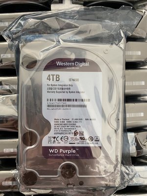 WD/西部數據 WD40PURX 4TB監控硬碟 WD4T紫盤4T監控硬碟 正品現貨