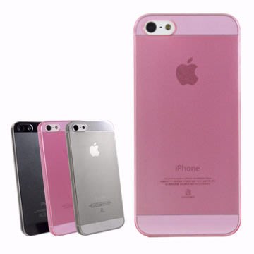 【3C共和國】Lilycoco iPhone 5/5S SE 超薄輕Slim 硬式保護殼 透明背殼 現貨粉色