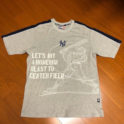 （Size L) MLB 洋基隊純棉短袖上衣 （G1)