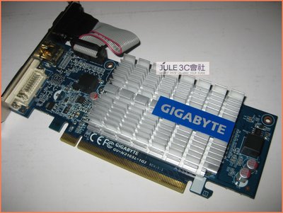 JULE 3C會社-技嘉 N210SL-1GI GT210/DDR3/1G/高傳真HD/靜音版/庫存品/PCIE 顯示卡