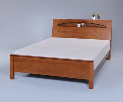 【萊夫家居】SN-303-1： 3.5尺實木單人床架【台中家具】床台 實木床 置物床頭 松木 兒童床 學生床 台灣製造