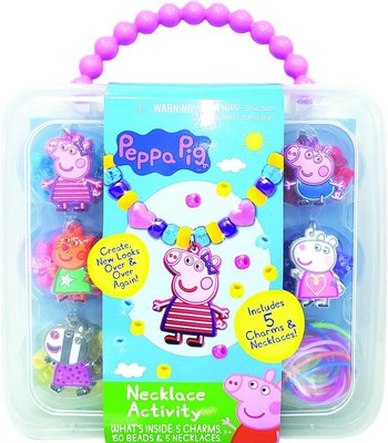 現貨 美國 Peppa Pig 英國豬小妹 佩佩豬 串珠項鍊 女童最愛 飾品 禮物 玩具組 套組 聖誕禮