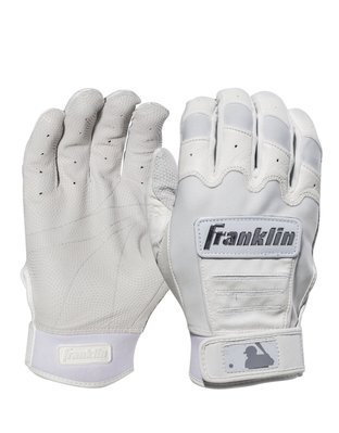 棒球世界 全新Franklin 富蘭克林 CFX PRO 羊皮 打擊手套白色特價一雙