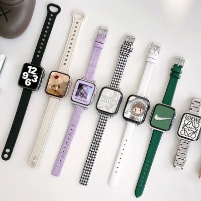 gaming微小配件-【熱賣爆款】適用於Apple Watch 2/3/4/5/6/7/8/SE/Ultra 真皮錶帶 矽膠錶帶 帆布錶帶 4-gm
