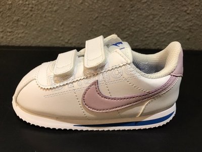 【Dr.Shoes 】Nike Cortez Basic SL 小童 白粉 魔鬼氈 阿甘鞋 904769-108