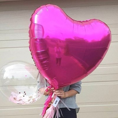 [愛雜貨]36吋愛心 鋁膜氣球 75公分 鋁箔心形 氣球 婚禮 場地佈置