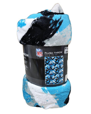 [現貨]美式足球空調毯 NFL卡羅來納黑豹Carolina Panthers蓋毯 車用午睡毛毯 交換生日禮品