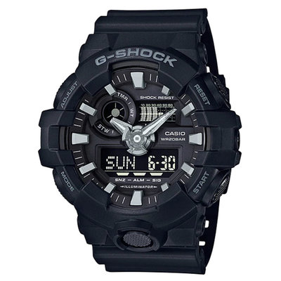全新CASIO G-SHOCK運動手錶（神秘黑) GA-700
