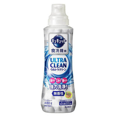 【JPGO】日本製 花王kao ULTRA CLEAN 強力洗淨 洗碗機專用洗碗精 480g~無香性#514